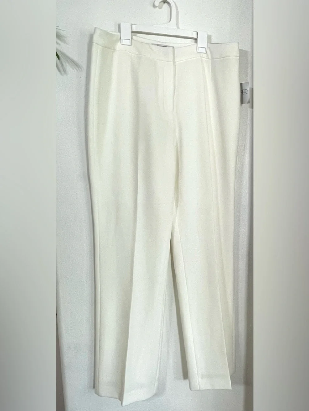 NWT Kasper Kate Classic Fit White Dress Pants Women’s Size 12 - Picture 2 of 6